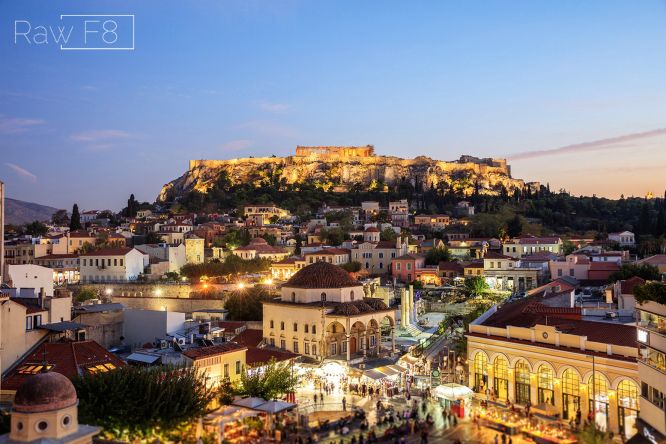 the old historical neighborhood of Athens